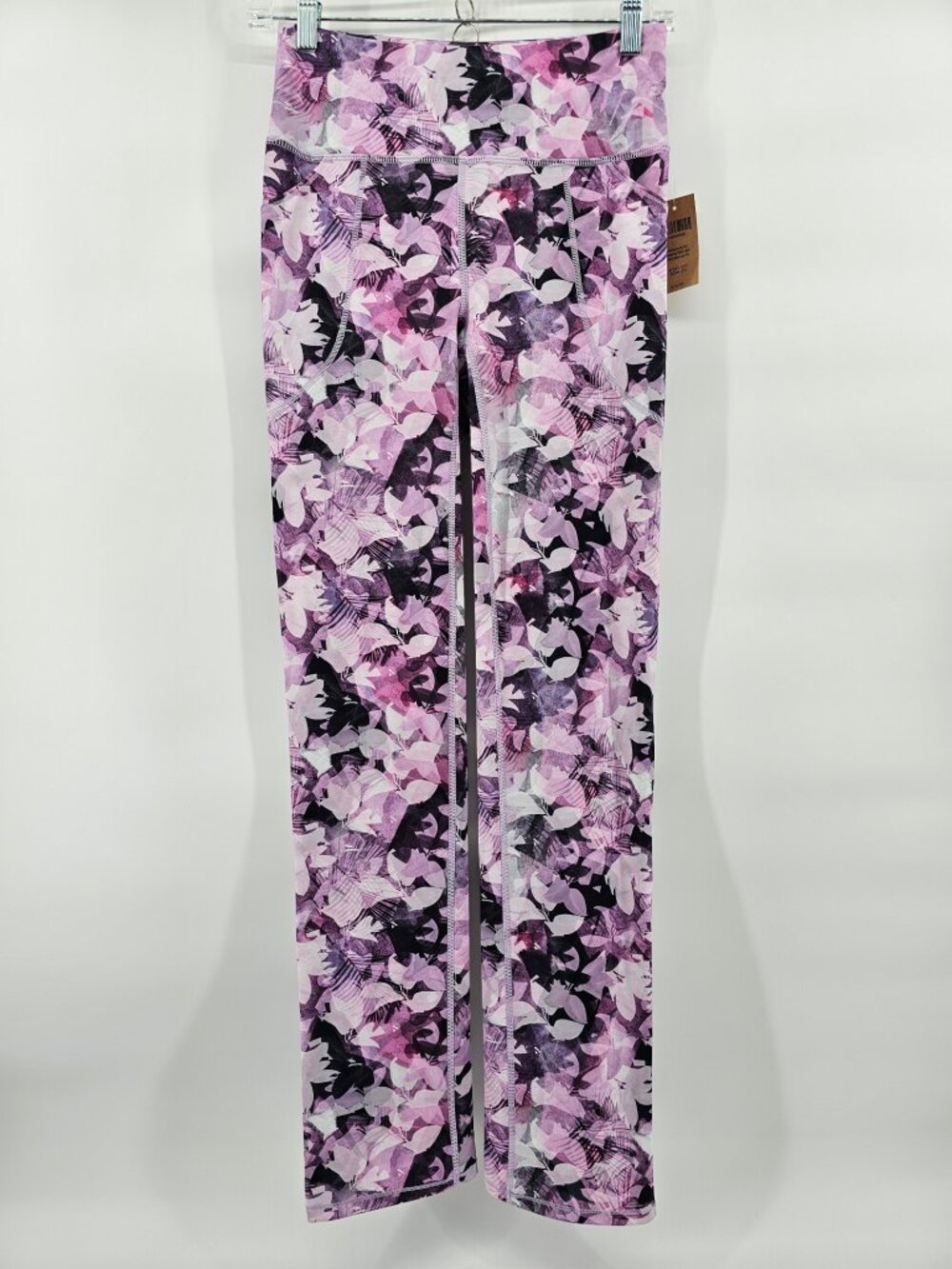 Duluth Trading Co NWT NoGA Womens XS x 31 Floral Leggings Pink Purple Stretch